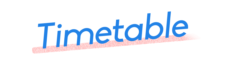 timetable タイムテーブル